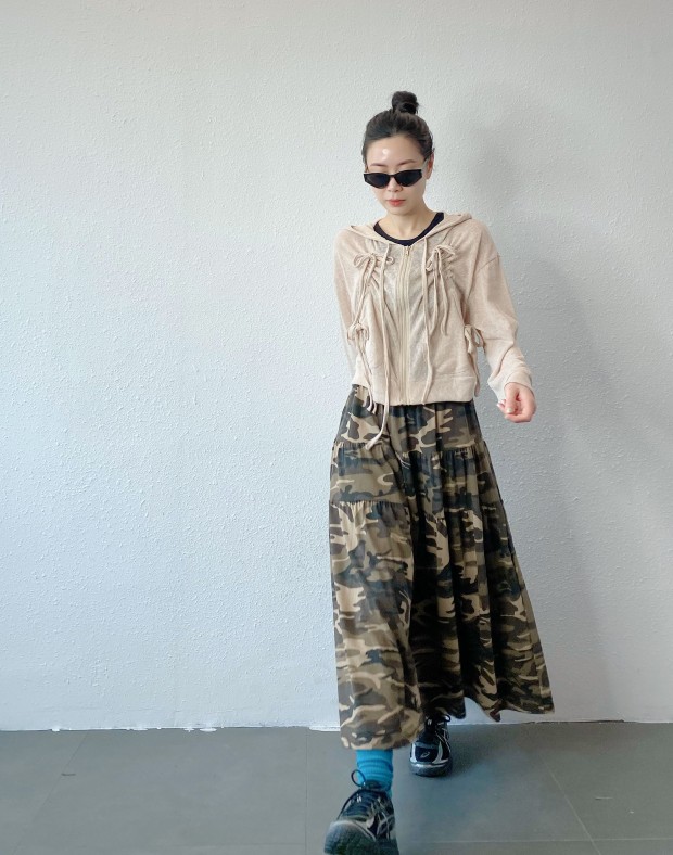 Beige Ultra Light Ribbon Jacket #250417